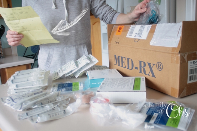 How To: Organize Tube Feeding Supplies – a family of Ohs