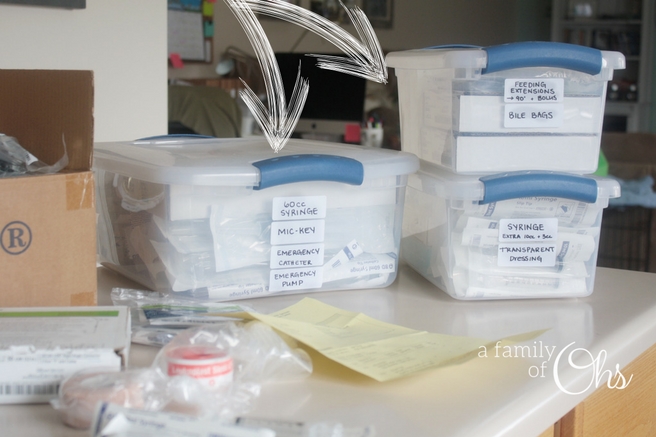 How To: Organize Tube Feeding Supplies – a family of Ohs